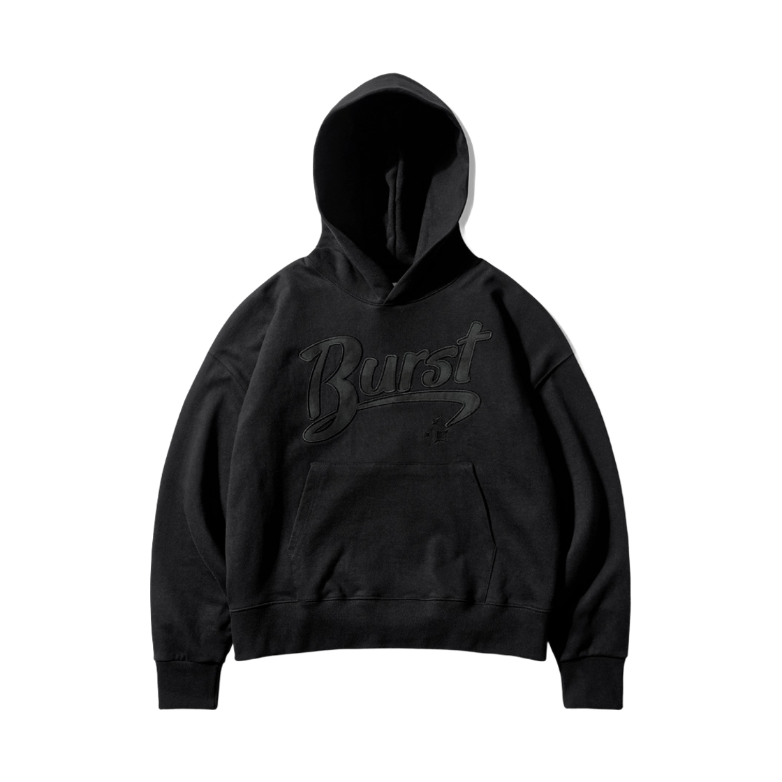 SHHD6724_Black_291 EZKATON Burst Heavy Cotton Hoodie Black SHHD6724