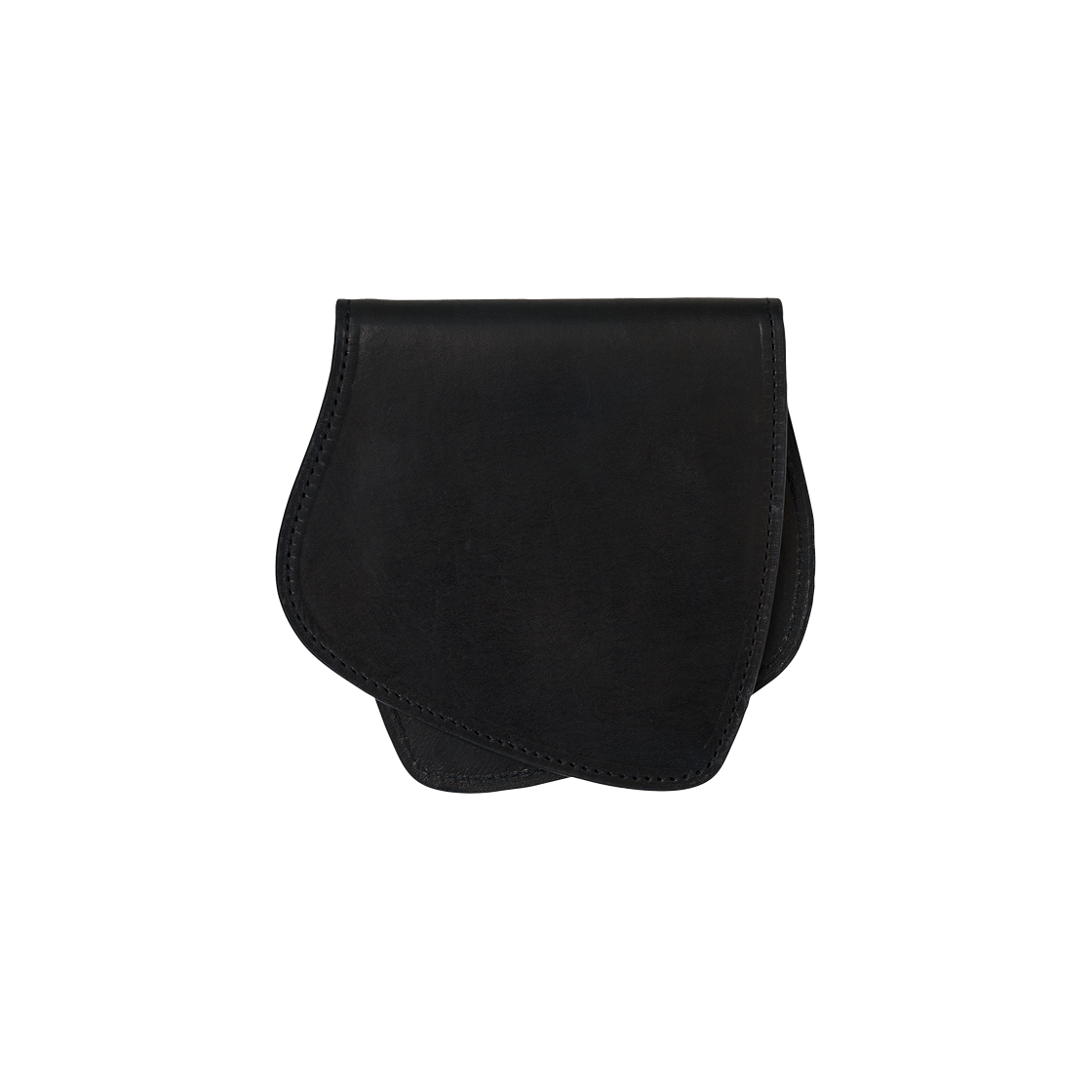 에스티유 레더 카드 홀더 백 인 블랙(STU Leather Card Holder Bag In Black)