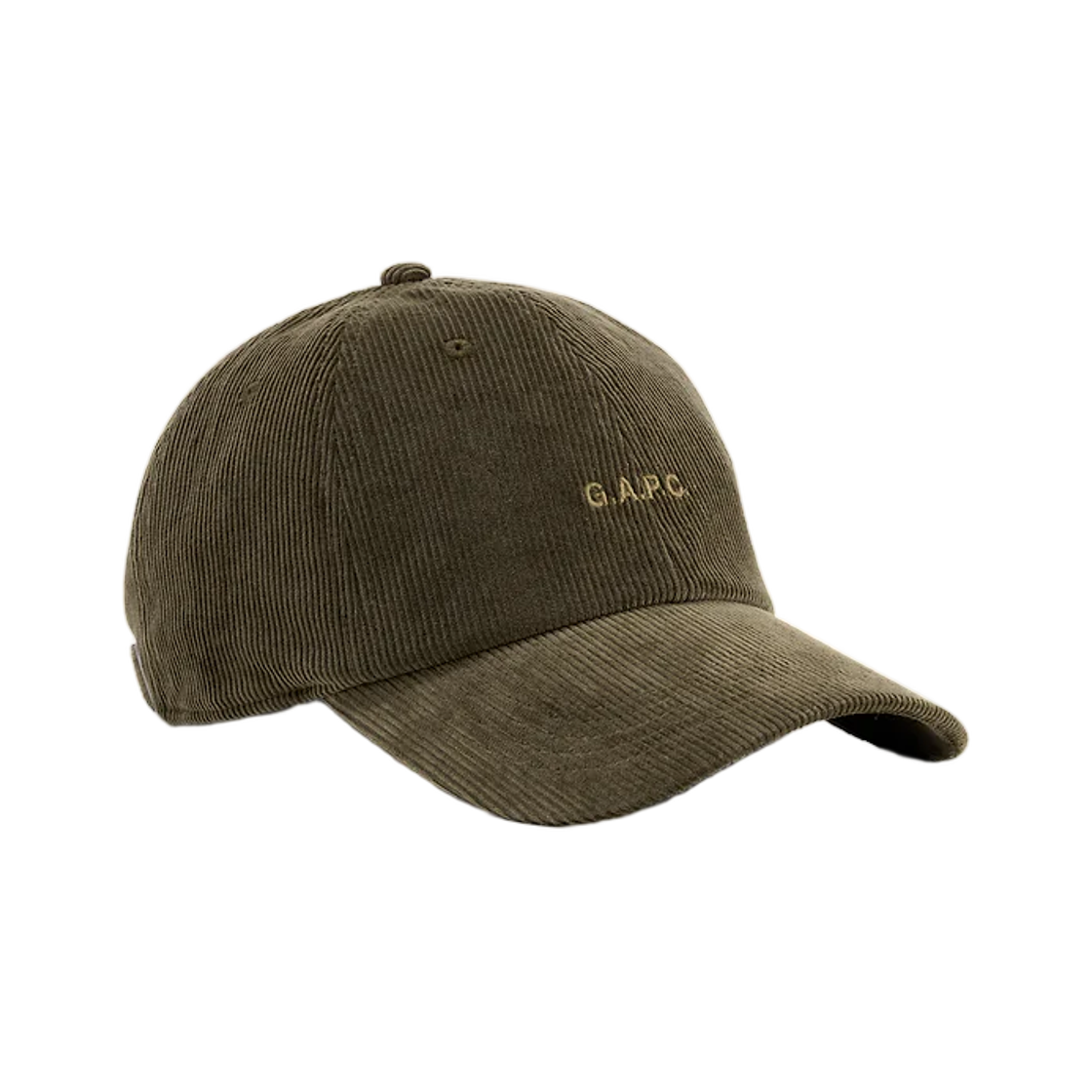 갭 x 아페쎄 로고 코듀로이 베이스볼 햇 오일 그린(Gap x A.P.C. Logo Corduroy Baseball Hat Oil Green) - 1