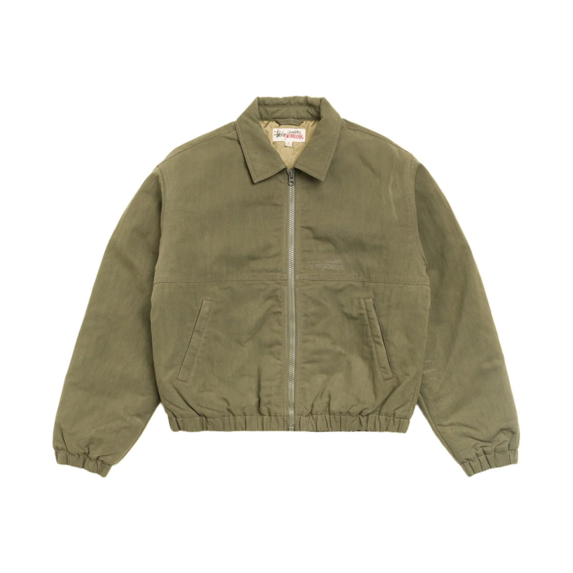 115947 Stussy Nyco Collared Work Jacket Green