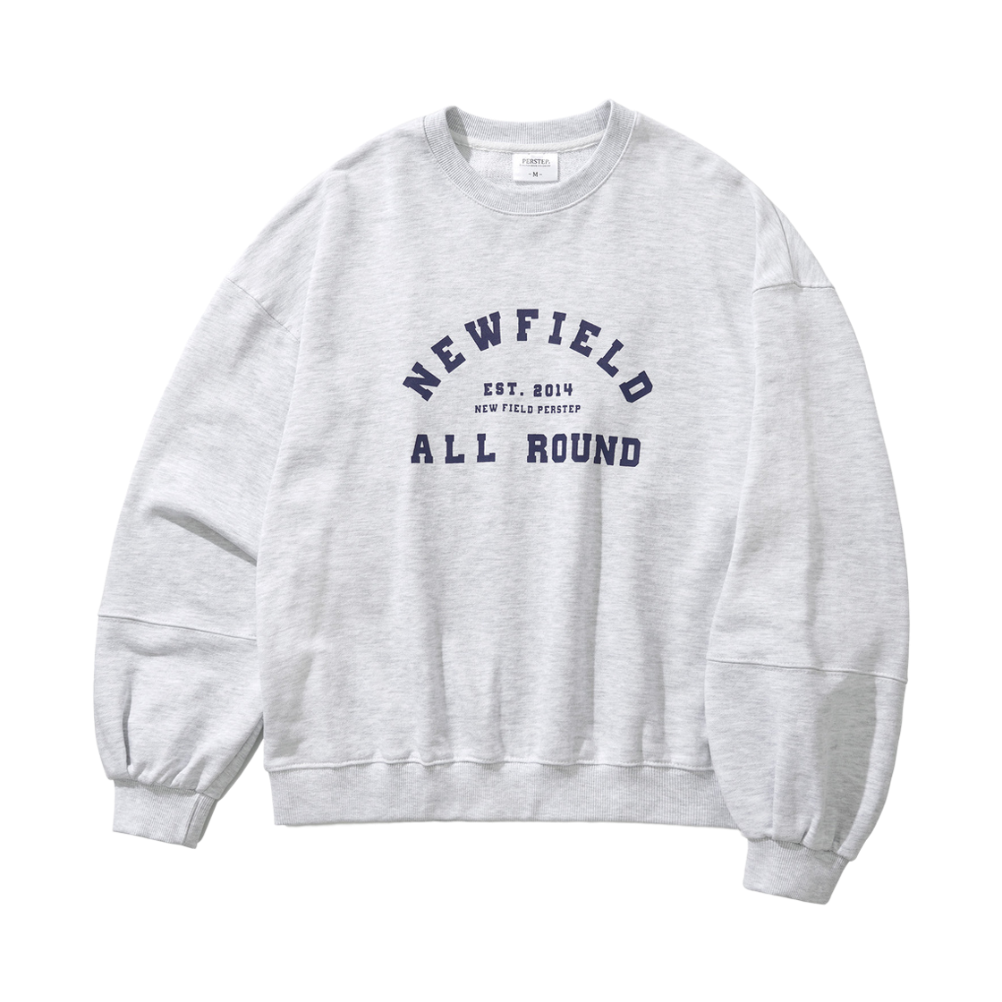 SMMT4511_Whiteoatmeal_m1 PERSTEP New Field Sweatshirts Whiteoatmeal SMMT4511
