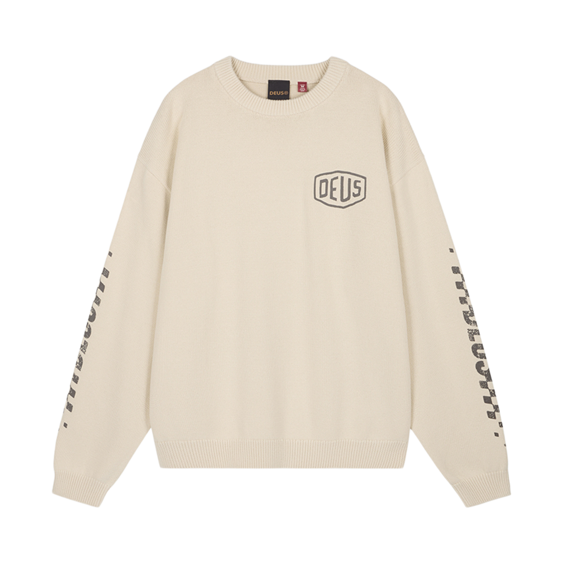 D263UKT210012 [6% 적립] Deus Ex Machina Banner Knit Top Ivory