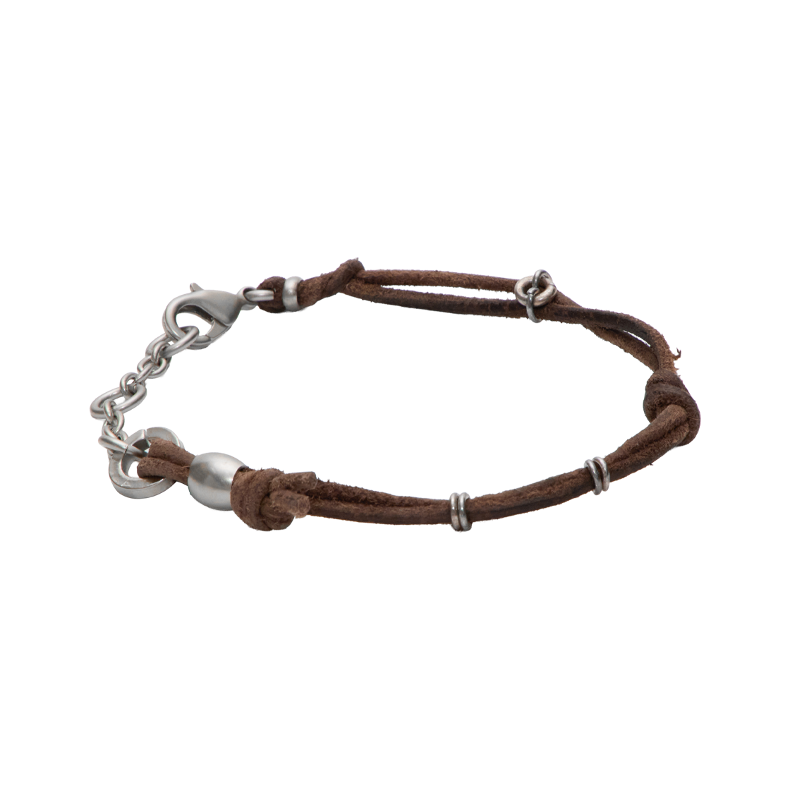 폴리테루 더블 스트랜드 레더 브레이슬릿 카멜(Polyteru Double Strand Leather Bracelet Camel) - 1