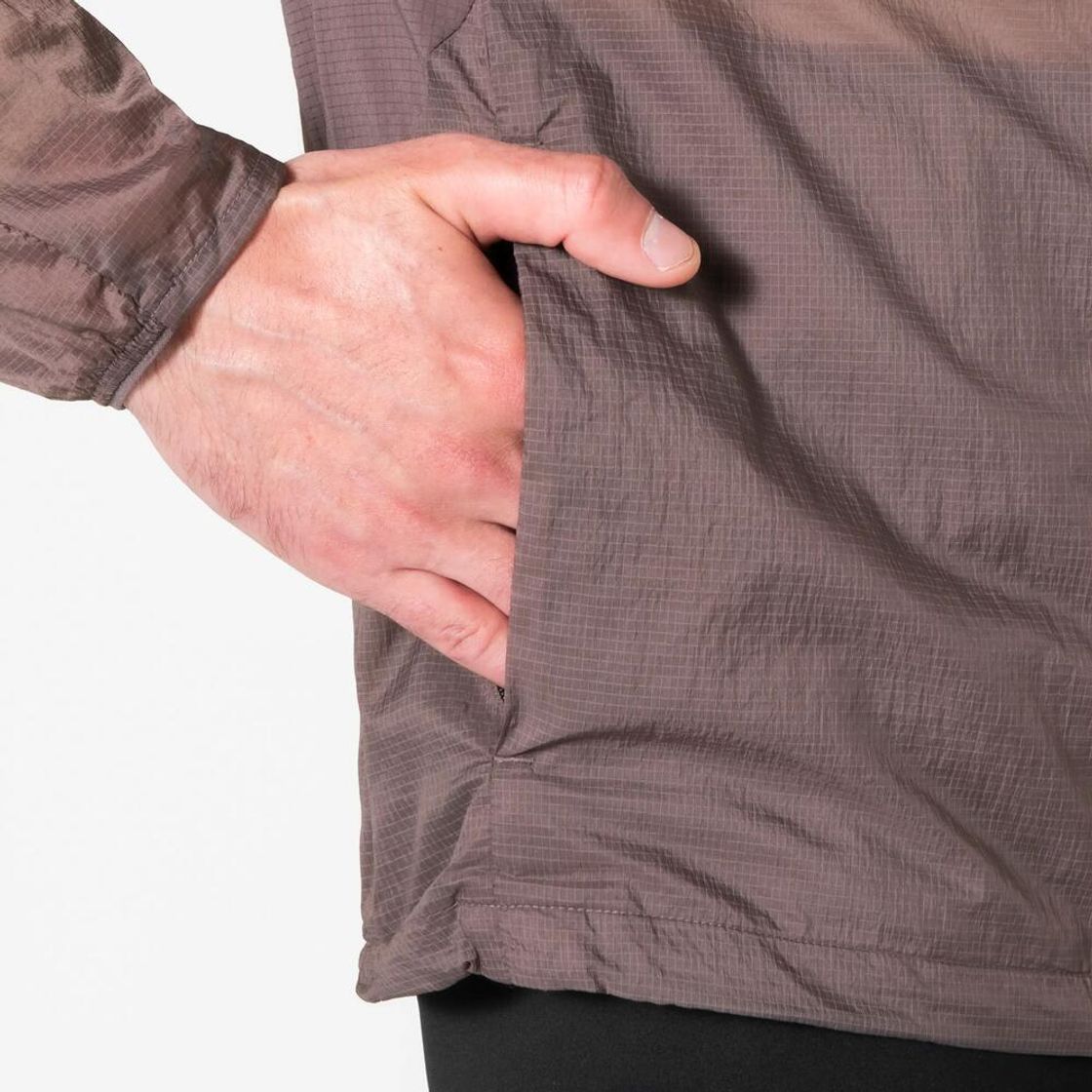 데카트론 남성 울트라라이트 러닝 윈드 자켓 런 500 쿼츠 브라운(Decathlon Men's Ultralight Running Wind Jacket Run 500 Quartz Brown) - 7