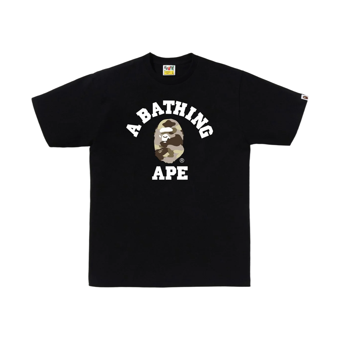 - BAPE Color Camo College T-Shirt Black Brown