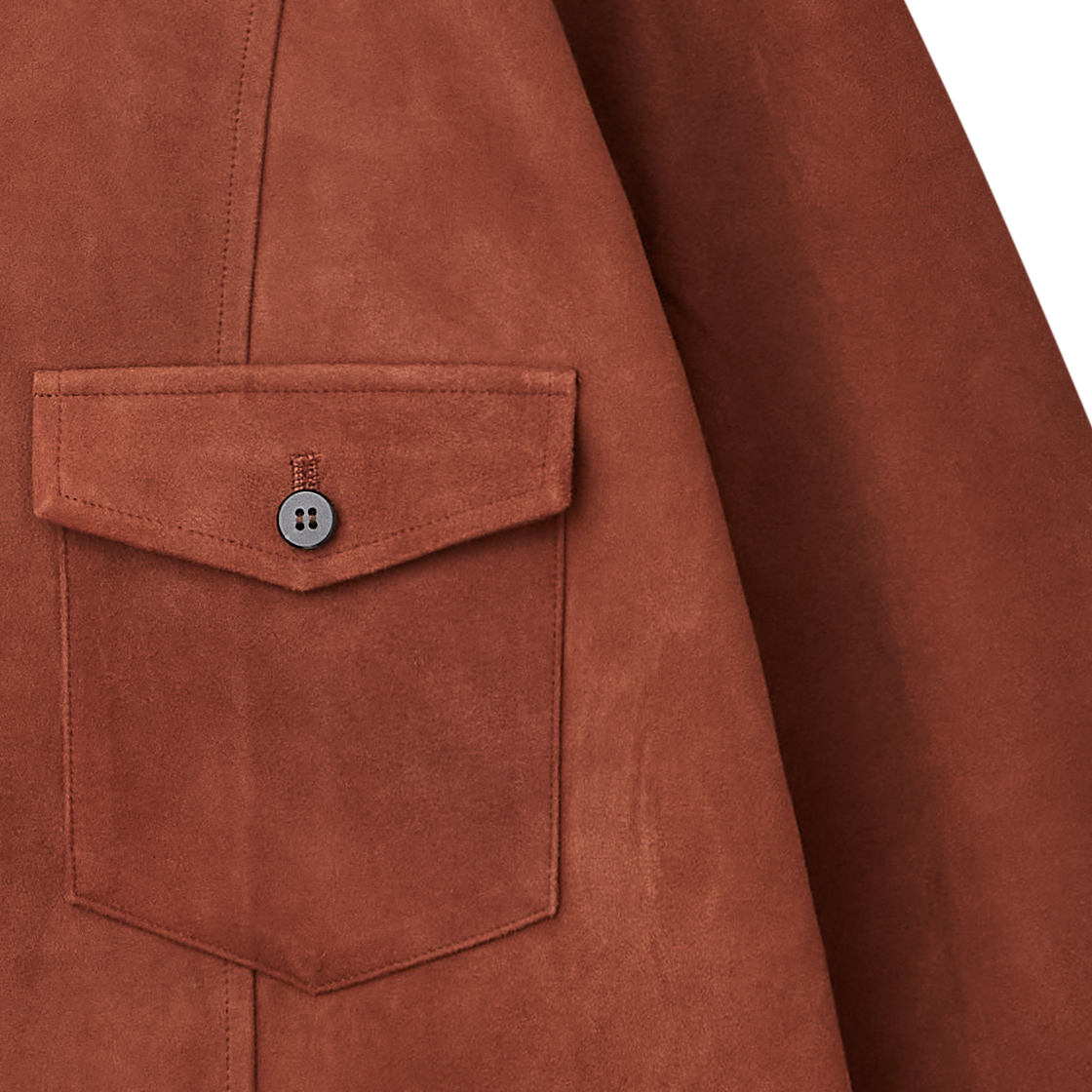 카르 쉽 스웨이드 셔츠 레드 브라운 - 26FW(Cale Sheep Suede Shirt Red Brown - 26FW) - 4