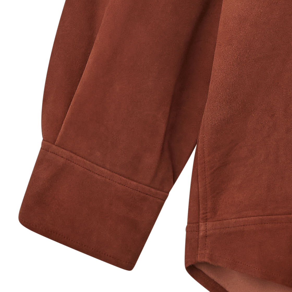 카르 쉽 스웨이드 셔츠 레드 브라운 - 26FW(Cale Sheep Suede Shirt Red Brown - 26FW) - 5