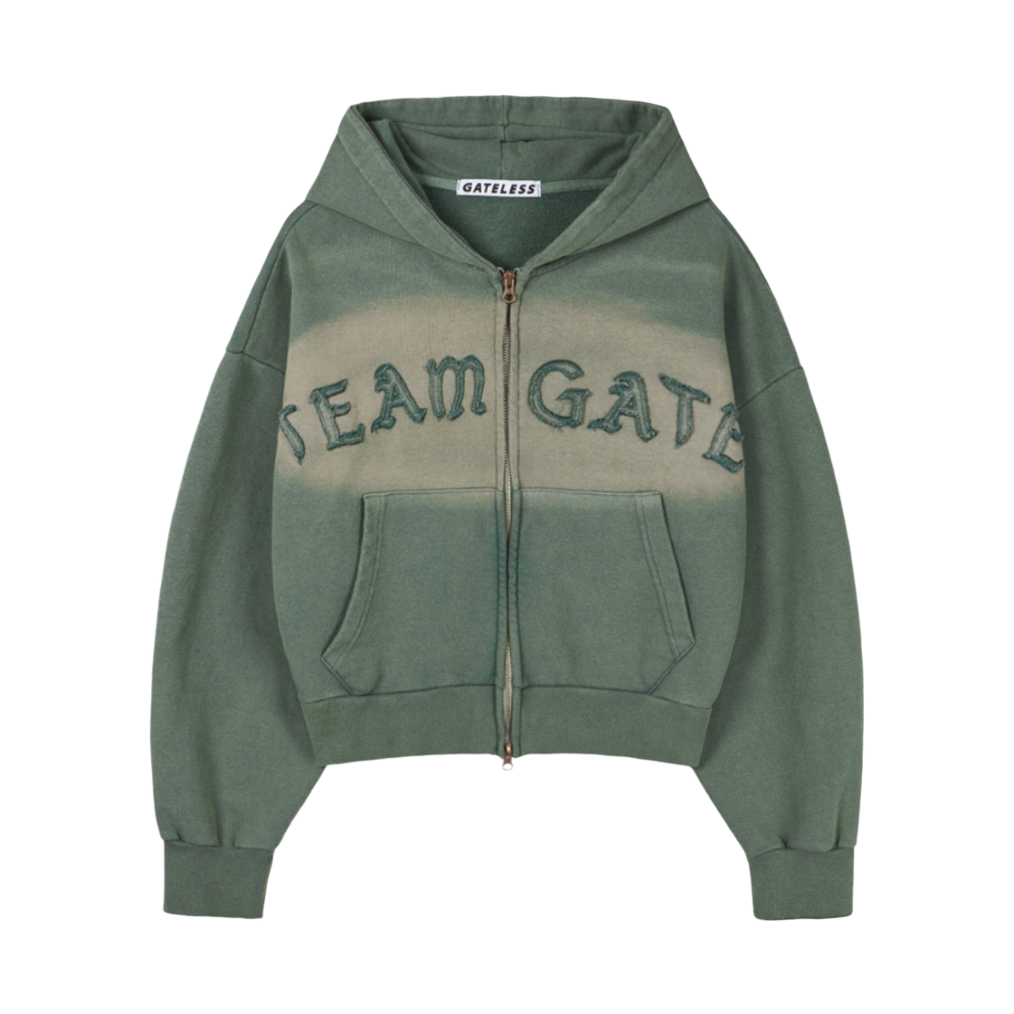 P0000FQW Gateless Hightlight Zip-up-Green