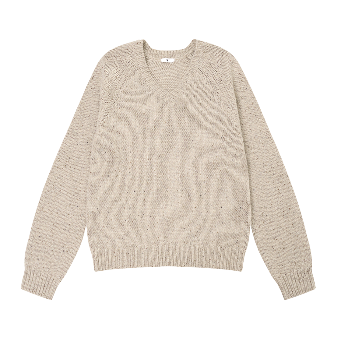 에스티유 슈퍼 파인 울 브이넥 니트 인 샌드(STU Super Fine Wool V-Neck Knit In Sand)