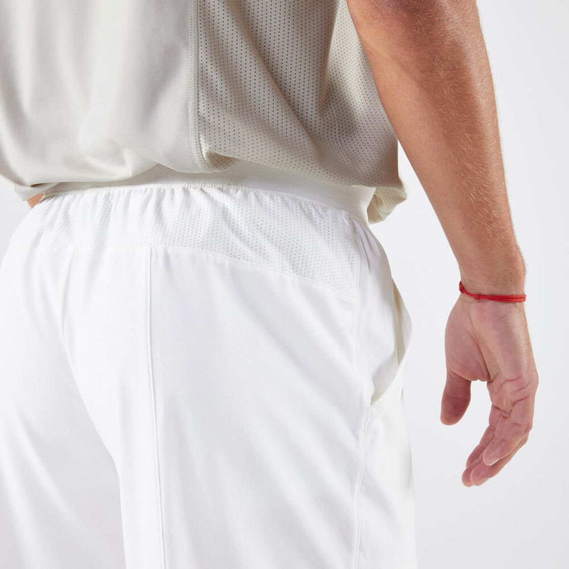 데카트론 남성 4부 테니스 반바지 드라이 500 코튼 화이트(Decathlon Men's Tennis Shorts Dry 500 Cotton White) - 2