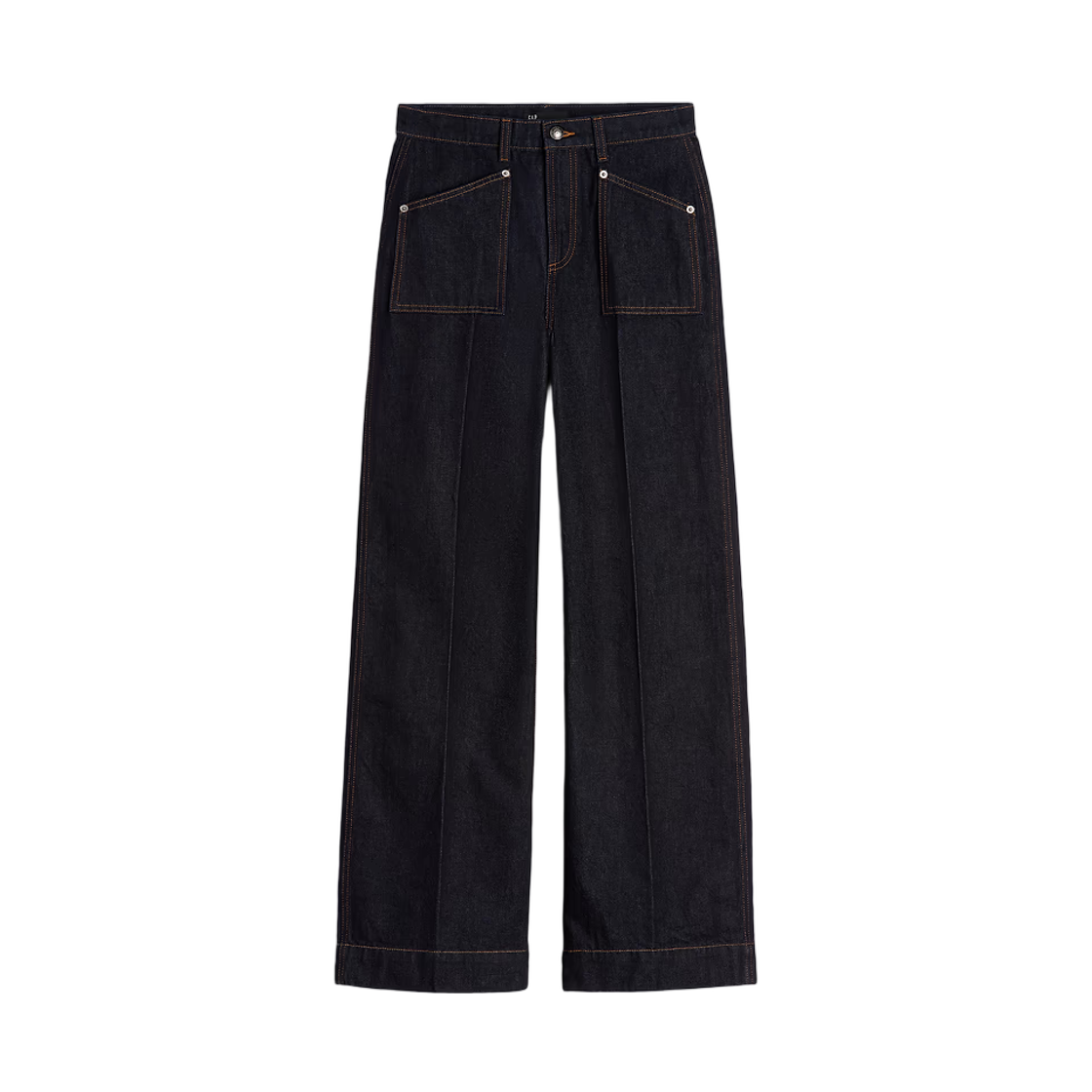 (W) 갭 x 아페쎄 하이 라이즈 스트라이드 진 린스 레나타((W) Gap x A.P.C. High Rise Stride Jeans Rinse Renatta) - 1