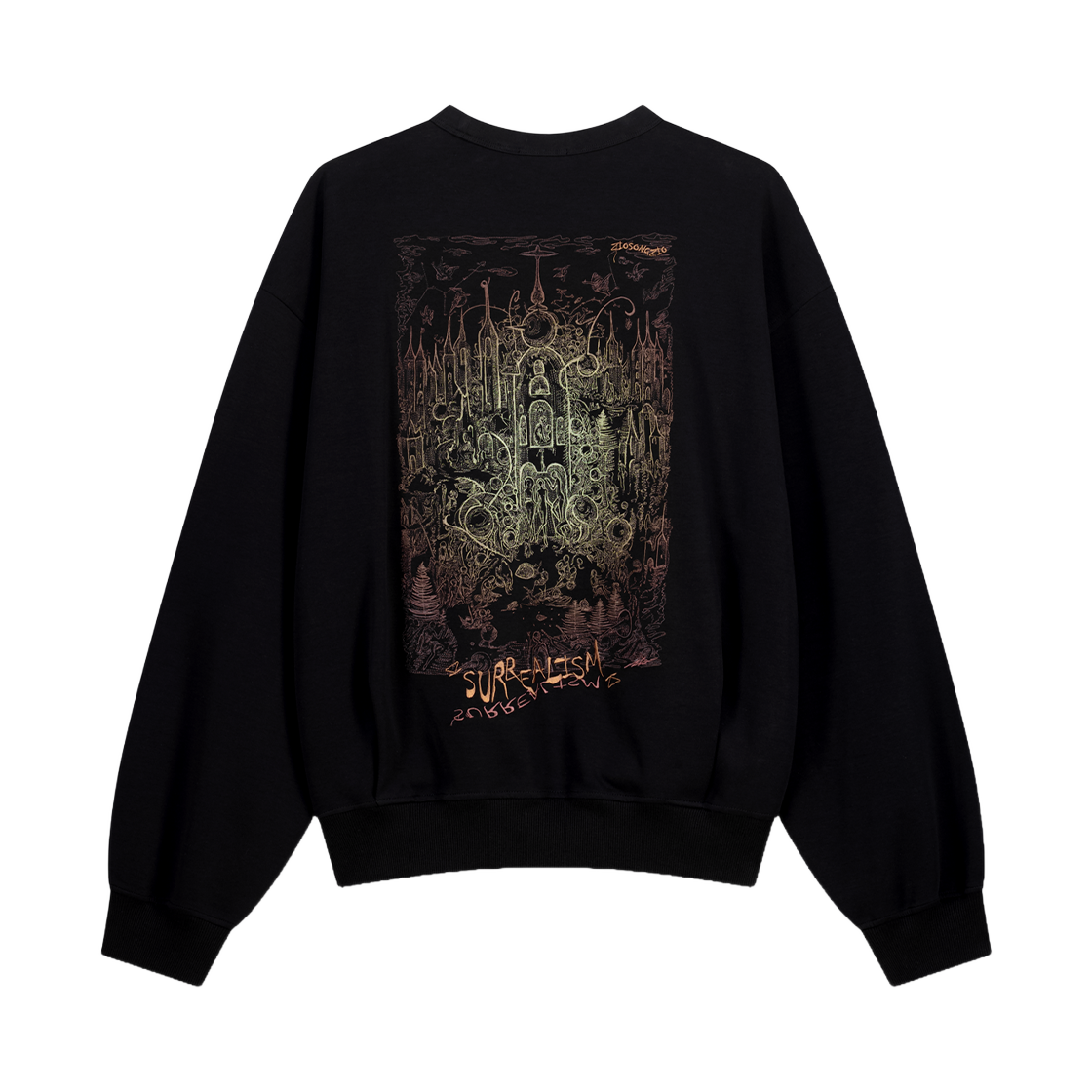 BI5TS535BK ZIOSONGZIO COLLECTION Surrealism Sweatshirt Black