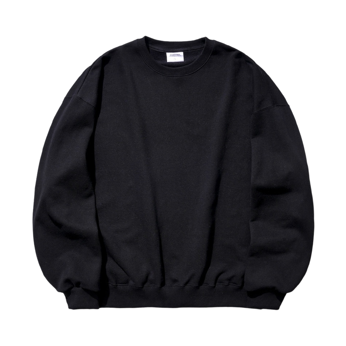 DEMT4443_Black_291 PERSTEP Mile Balloon Sweatshirt Black DEMT4443