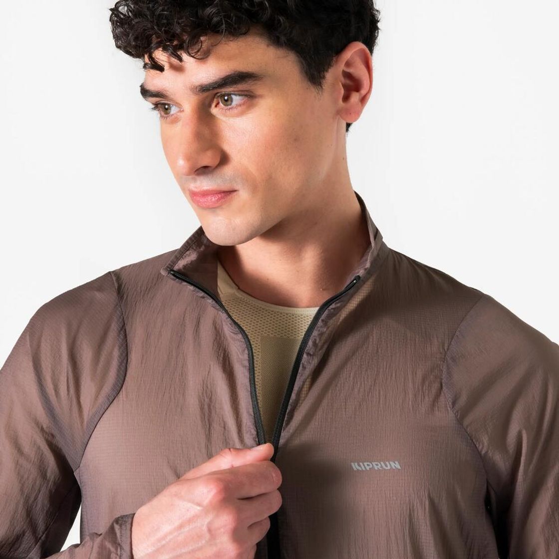 데카트론 남성 울트라라이트 러닝 윈드 자켓 런 500 쿼츠 브라운(Decathlon Men's Ultralight Running Wind Jacket Run 500 Quartz Brown) - 6