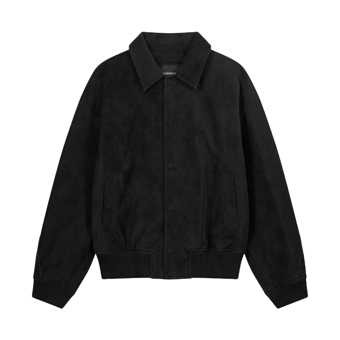 ZI5LT502BK ZIOSONGZIO Constructor Varsity Leather Jumper Black