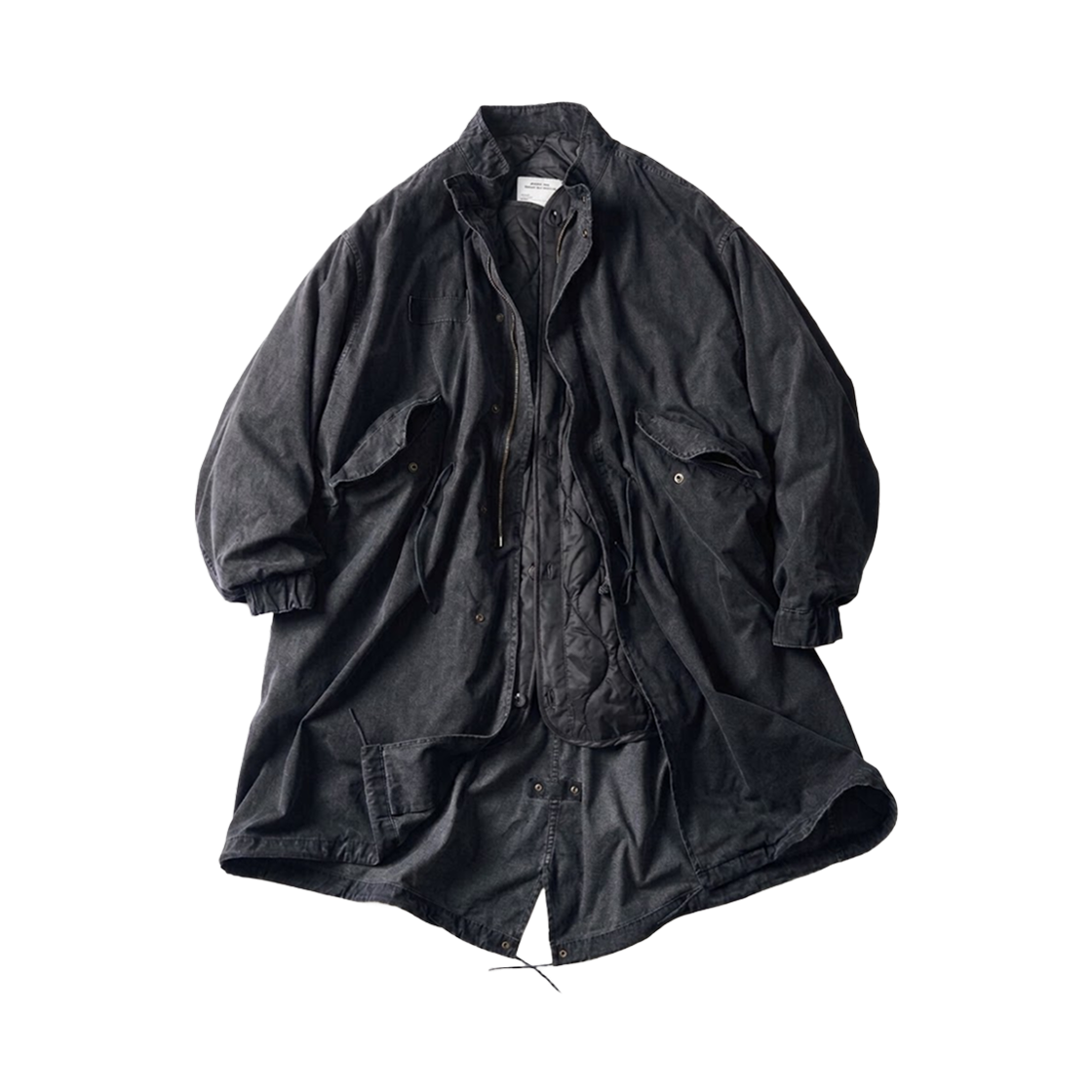 프릭스 스토어 페이드 피니시 쓰리웨이 M-65 라이너 모드 코트 세트 블랙(Freak's Store Fade Finish 3-Way M-65 Mod Coat with Liner Set Black)