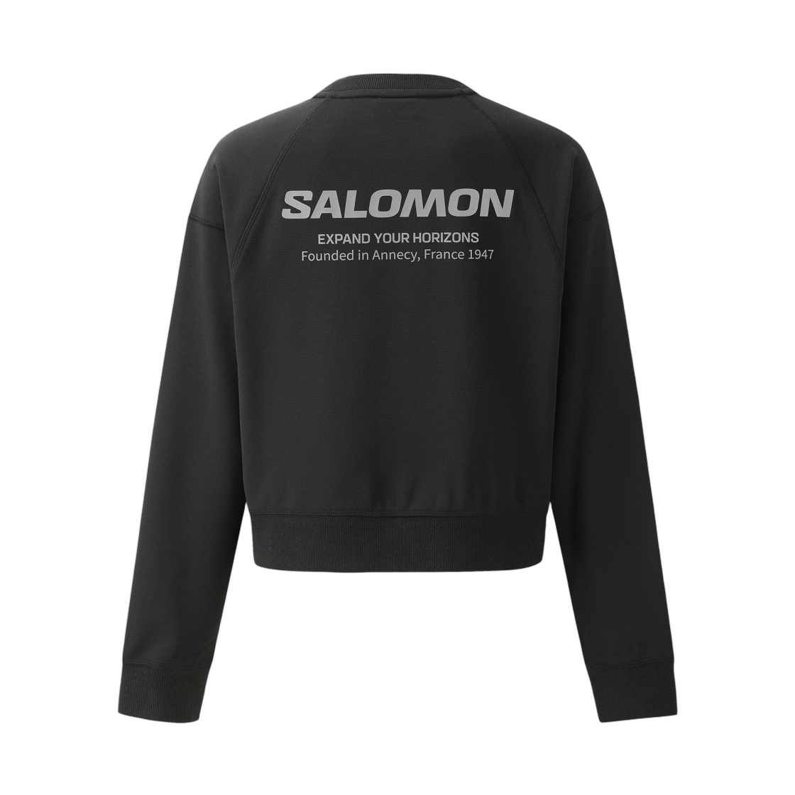 (W) 살로몬 스컬프트 스웨트셔츠 블랙((W) Salomon Sculpt Sweatshirt Black) - 2