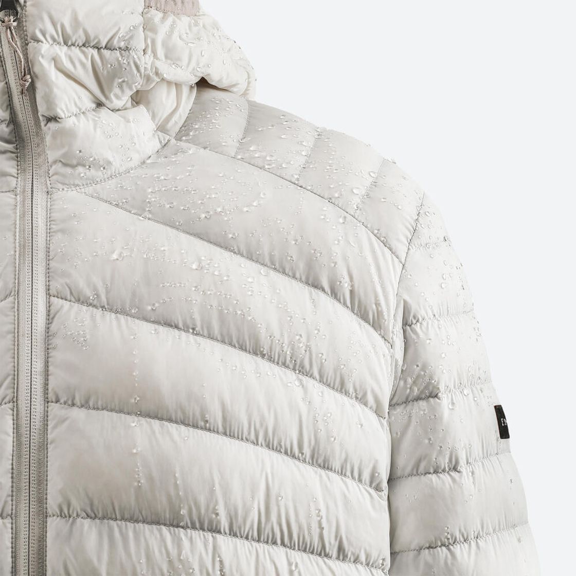데카트론 남성 등산 다운 후드 재킷 트렉 100 펄 베이지(Decathlon Men's Hiking Down Hooded Jacket Trek 100 Pearl Beige) - 5