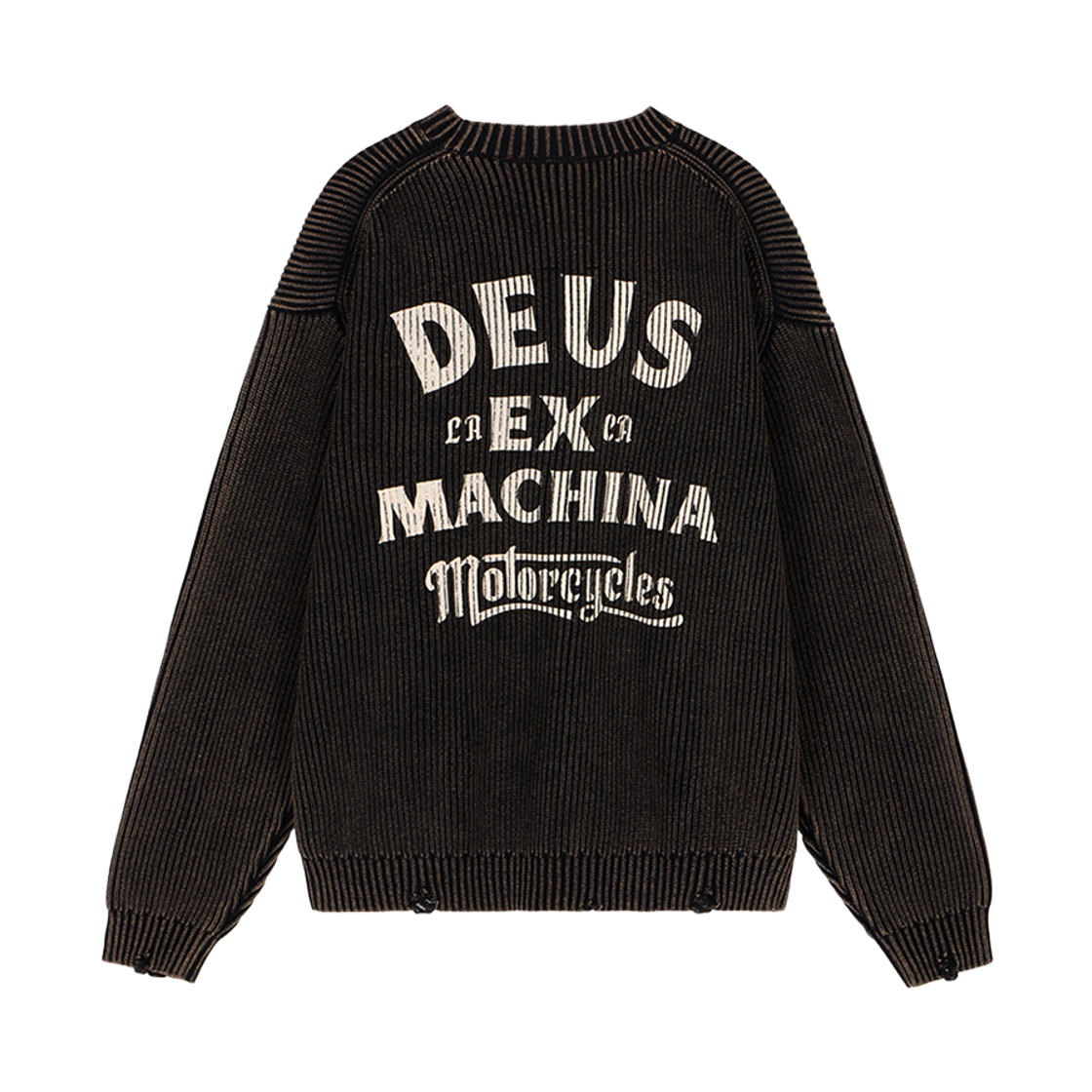 D263UKT220099 [6% 적립] Deus Ex Machina Dyed Drifter Knit Top Black