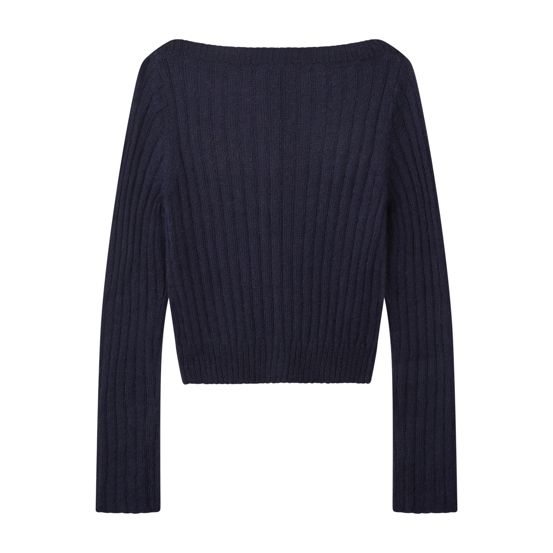 슈슈통 우먼 비디드 플로럴 엠벨리시드 니트 가디건 네이비 블루 - 26FW(Shushu/Tong Women Beaded Floral Embellished Knit Cardigan Navy Blue - 26FW) - 2