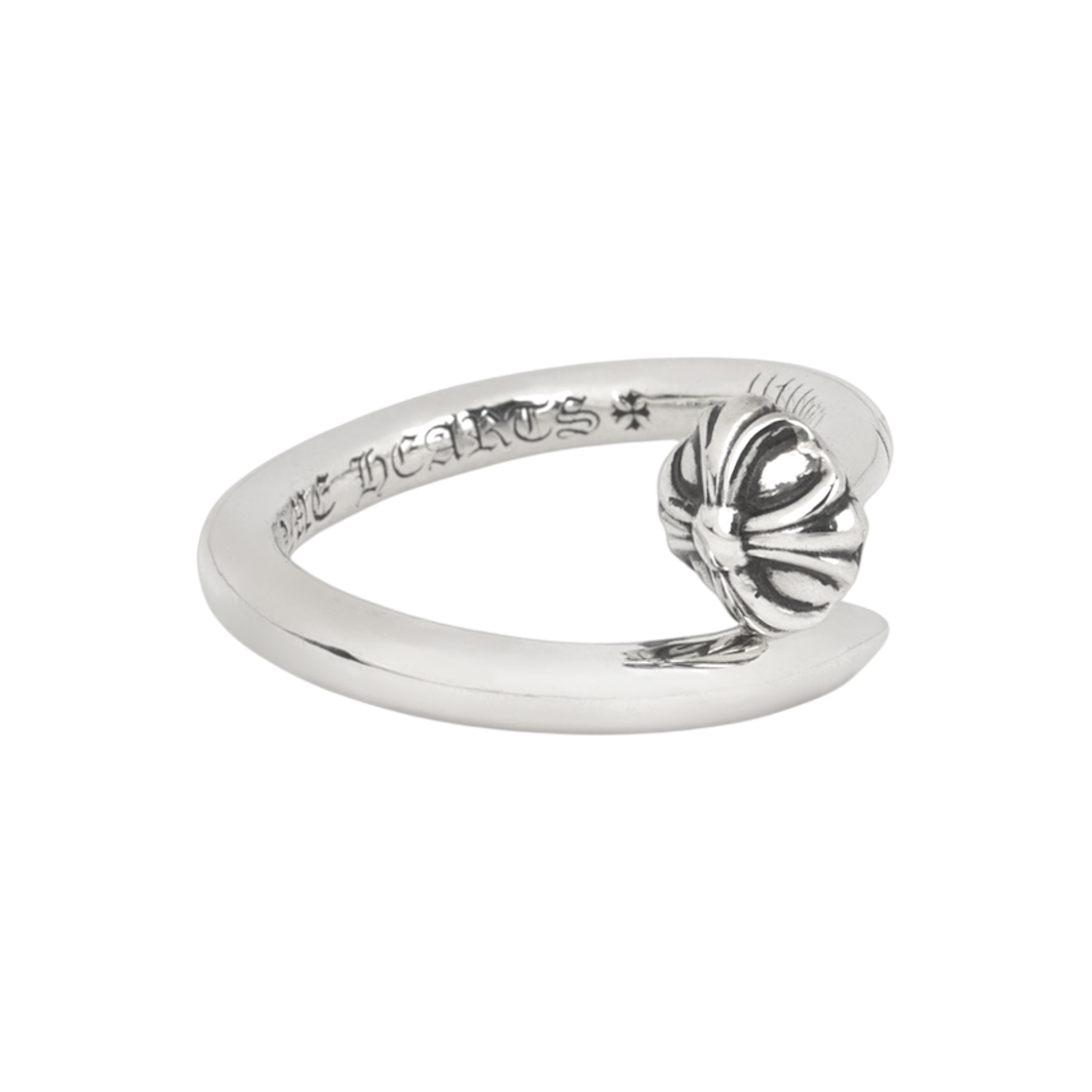 - Chrome Hearts Cross Ball Nail Ring Silver