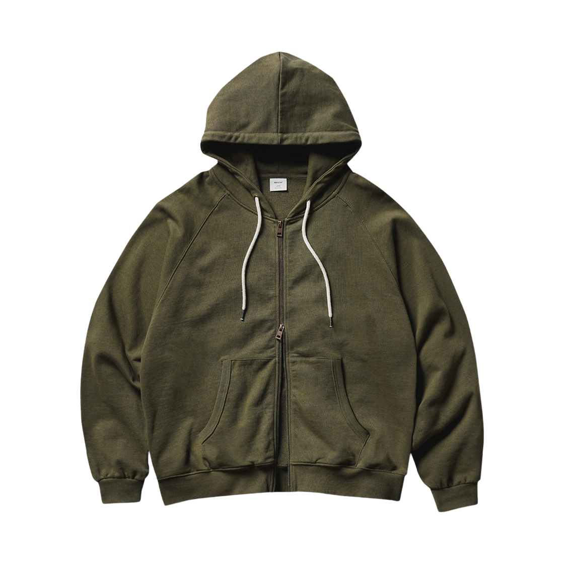 ISHD4738_olivekhaki_29 PERSTEP Round Cut Heavy Cotton Hoodie Zipup Olivekhaki ISHD4738