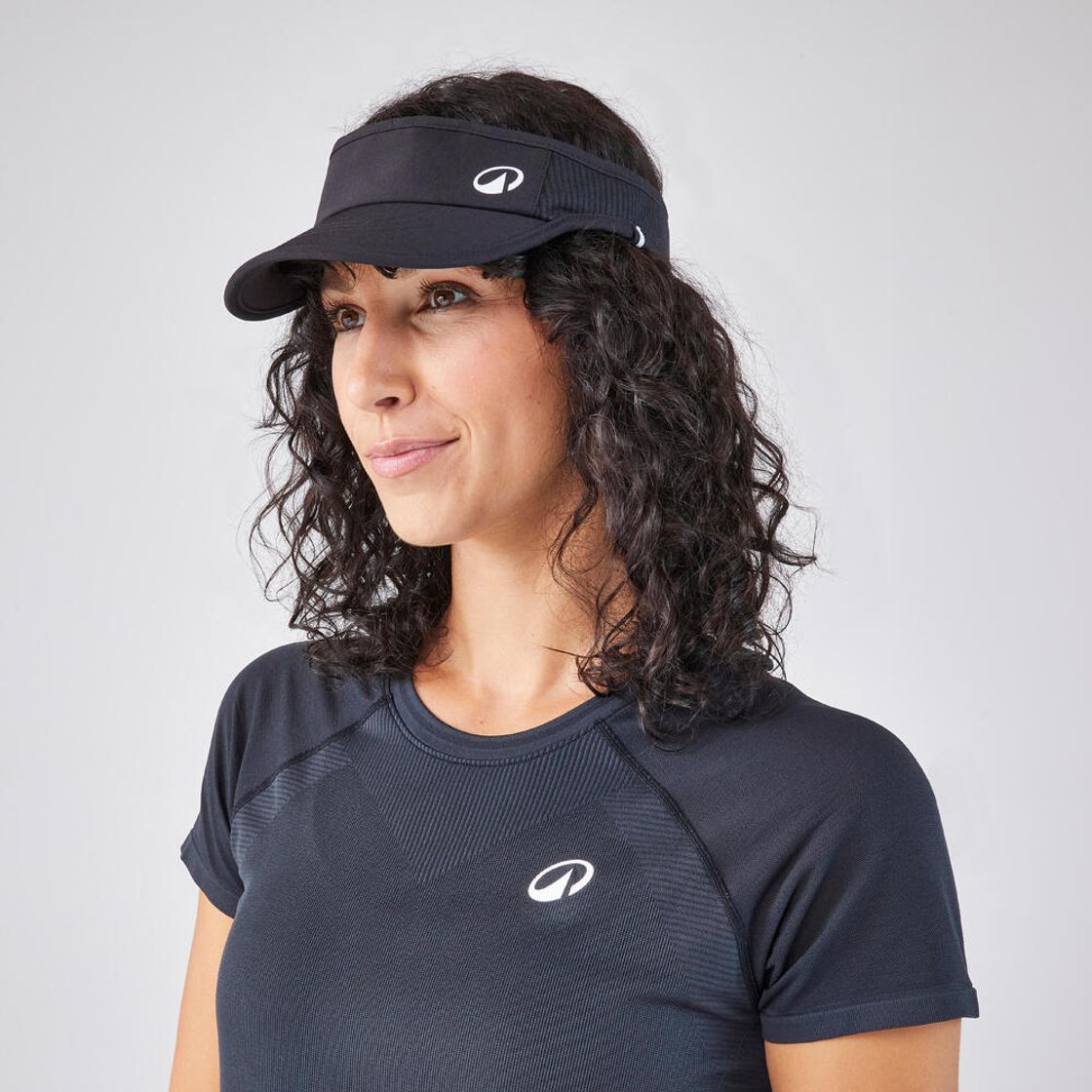 데카트론 라켓 스포츠 바이저 선캡 모자 TV 500 스모크 블랙(Decathlon Racket Sports Visor TV 500 Smoke Black) - 5