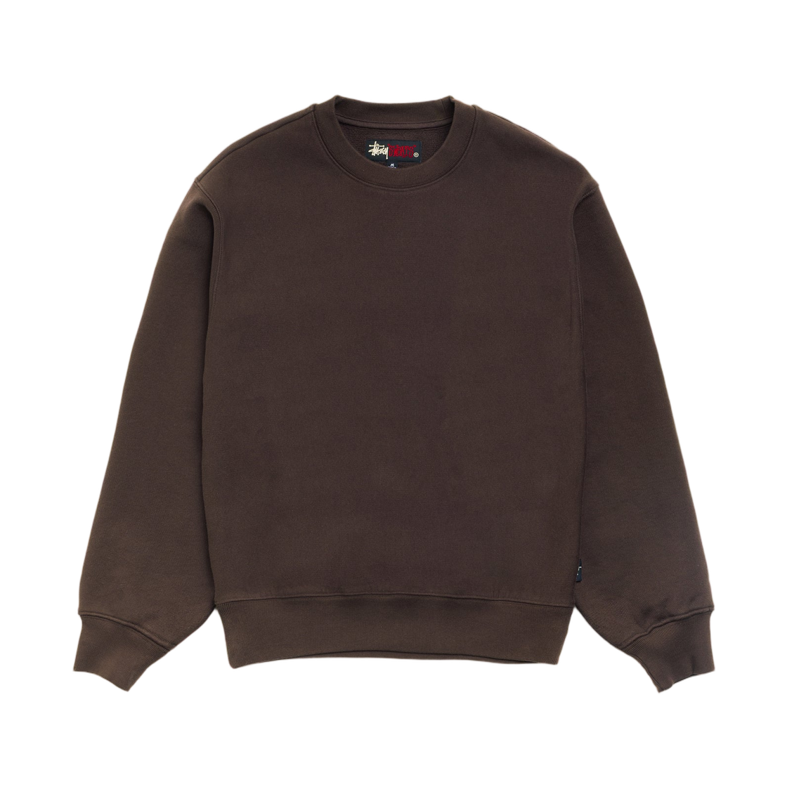 118632 Stussy Fleece Crew Brown
