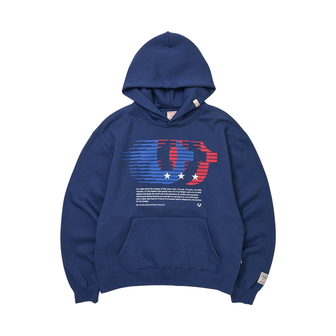트루릴리젼 빈티지 애슬레틱 홀스슈 후디 - 네이비(True Religion Vintage Athletic Horseshoe Hoodie - Navy)