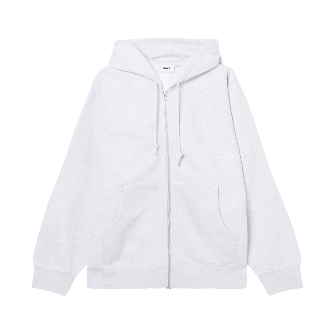 오베이 이스테블리시드 웍스 볼드 2 집 후드 애쉬 그레이(Obey Established Works Bold II Zip Hood Ash Grey)