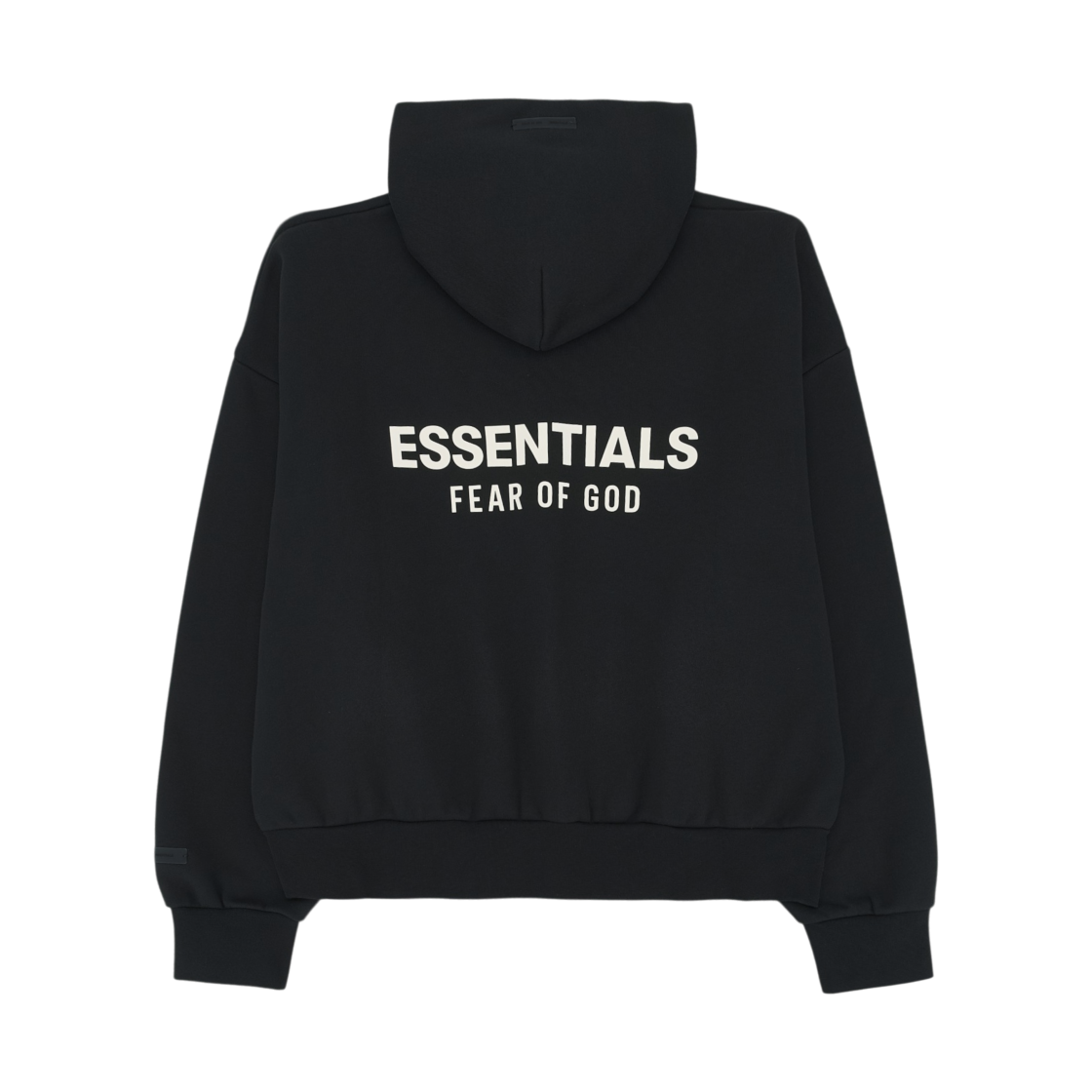 에센셜 클래식 풀 집업 후드 제트 블랙 - 25SS(Essentials Classic Full Zip Up Hoodie Jet Black - 25SS) - 1