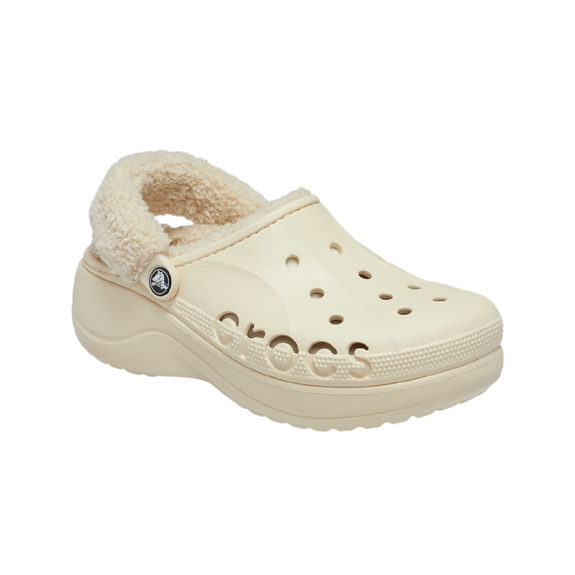 크록스 바야 플랫폼 라인드 퍼즈 스트랩 클로그 윈터화이트 26FWCL214911(Crocs BAYA PLATFORM LINED FUZZ STRAP CLOG WWT 26FWCL214911) - 3