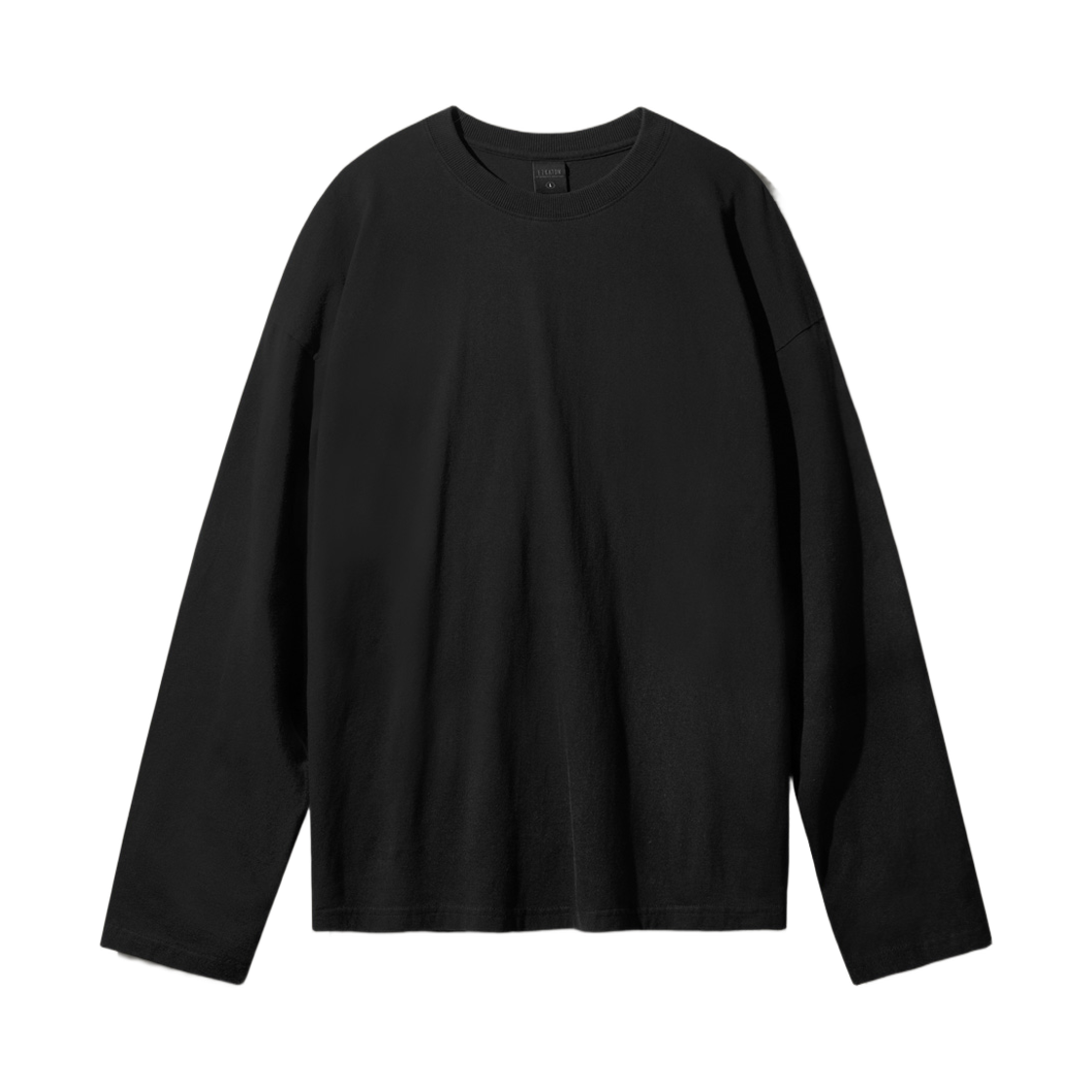 KMLT6811_Black_292 EZKATON New Season Pigment Long Sleeve Black KMLT6811