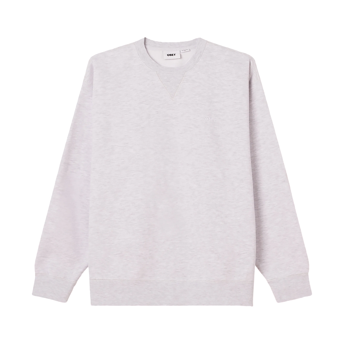 112480152 Obey Established Works Bold II Crewneck Ash Grey