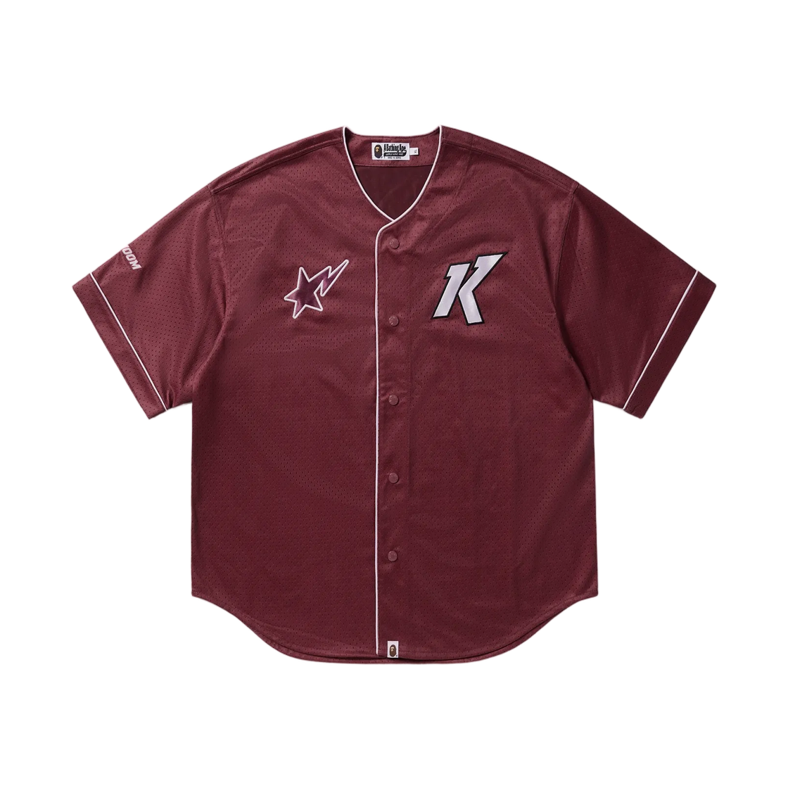 - BAPE x Kiwoom Heroes Relaxed Fit Baseball Jersey Red