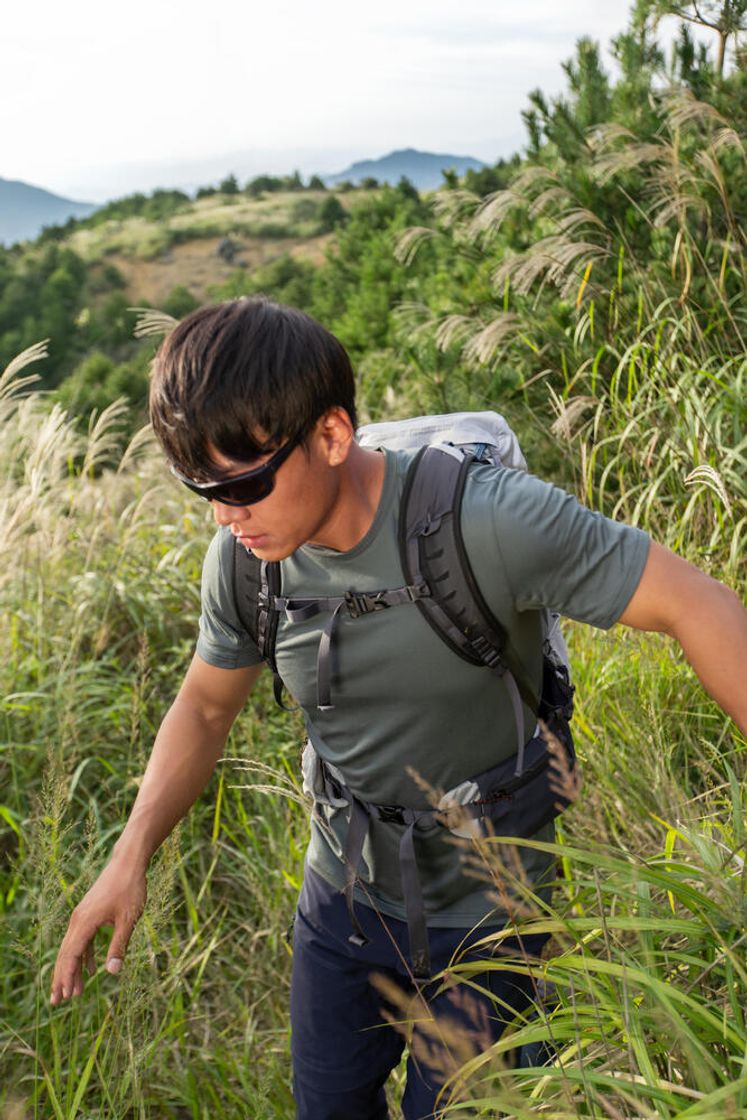 데카트론 남성 등산 반팔 티 MH100 스모크 그린(Decathlon Men's Hiking Short Sleeve T-Shirt MH100 Smoke Green) - 7