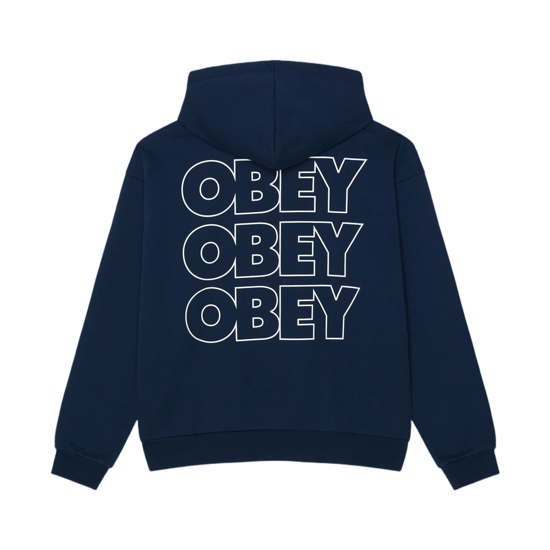 111610072 Obey Treble Extra Heavy Pullover Pageant Blue