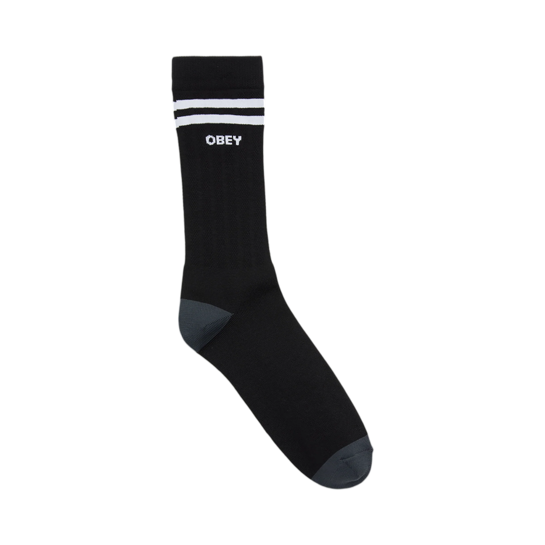 100260191 Obey Soccer Socks Black White