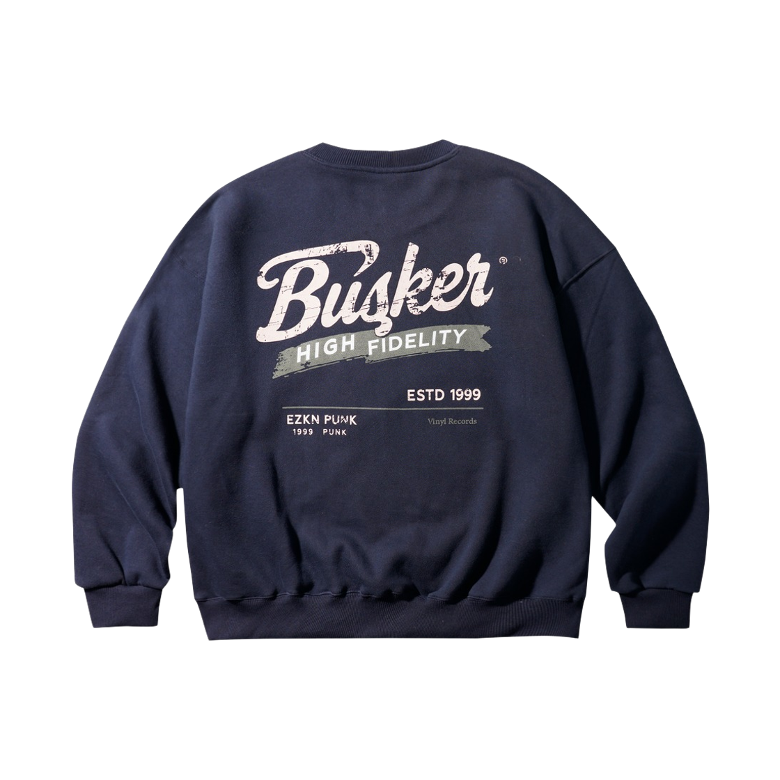 KHMT6891_navy_29 EZKATON Busker Sweatshirts Navy KHMT6891