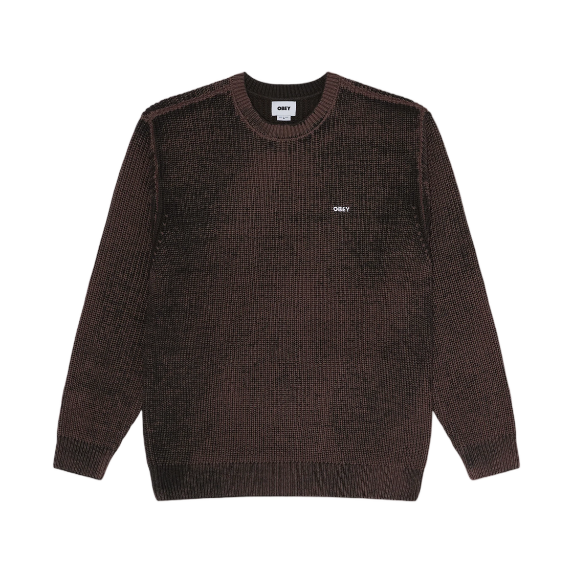151000109 Obey Spray Effect Sweater Morel Multi