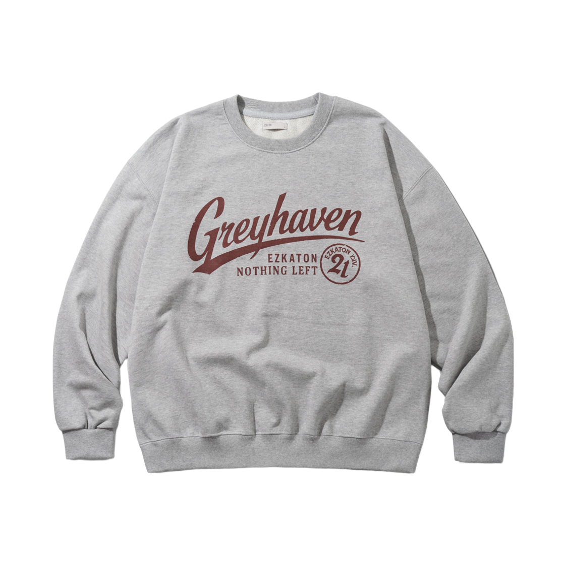 JUMT6905_Gray_29 EZKATON Gray Haven Heavy Cotton Sweatshirt Gray JUMT6905