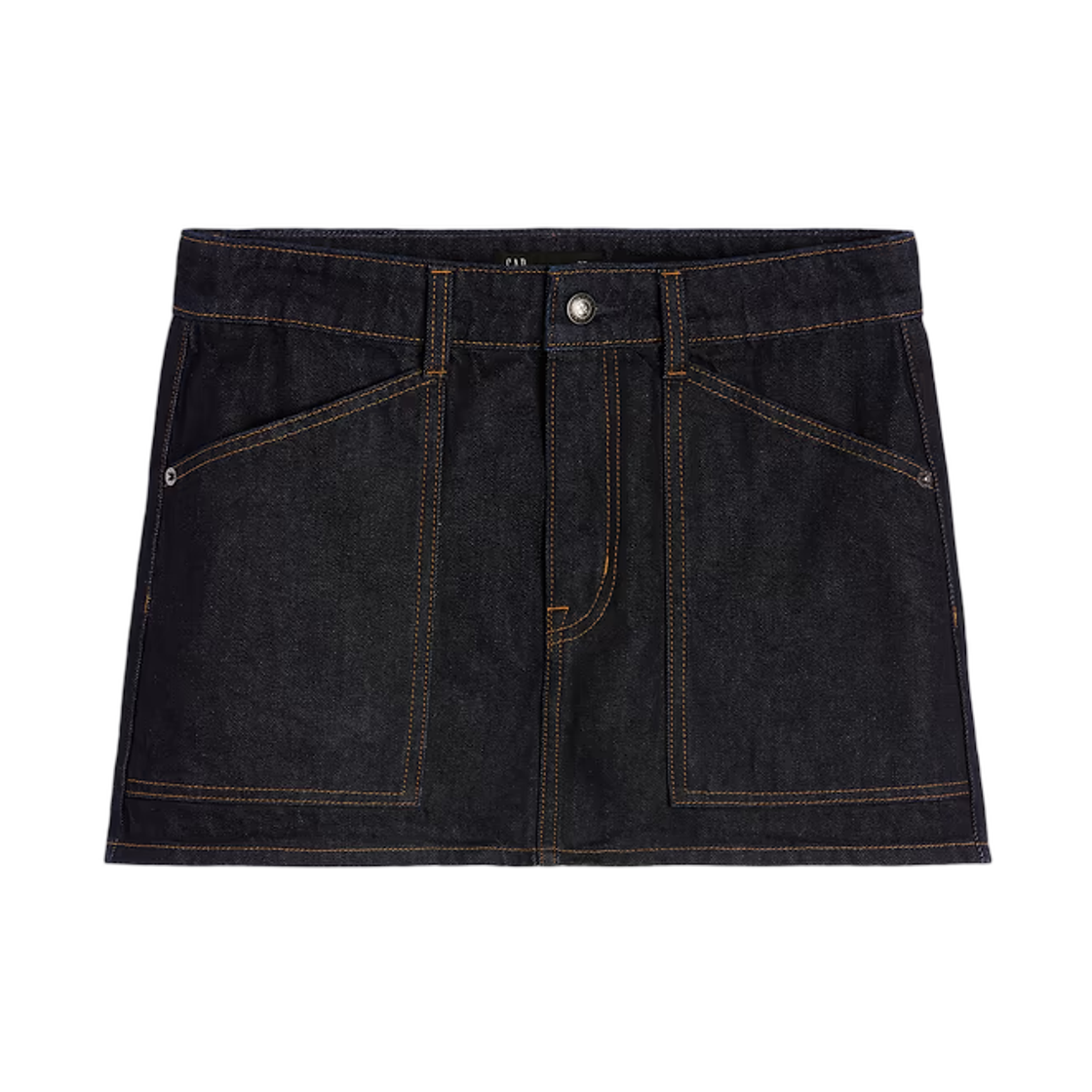 (W) 갭 x 아페쎄 데님 미니 스커트 린스 시엔느((W) Gap x A.P.C. Denim Mini Skirt Rinse Sienne)