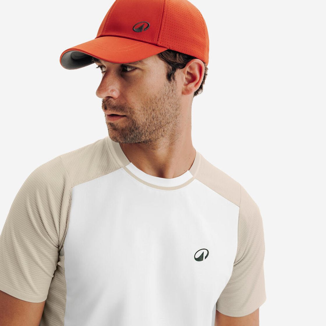 데카트론 남성 테니스 반팔 티 드라이 코튼 화이트(Decathlon Men's Tennis Short Sleeve T-Shirt Dry Cotton White) - 4