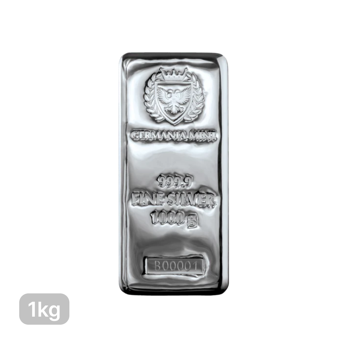 은 게르마니아 민트 실버바 999.9 1000g(Silver Germania Mint Silver Bar 999.9 1000g) - 1