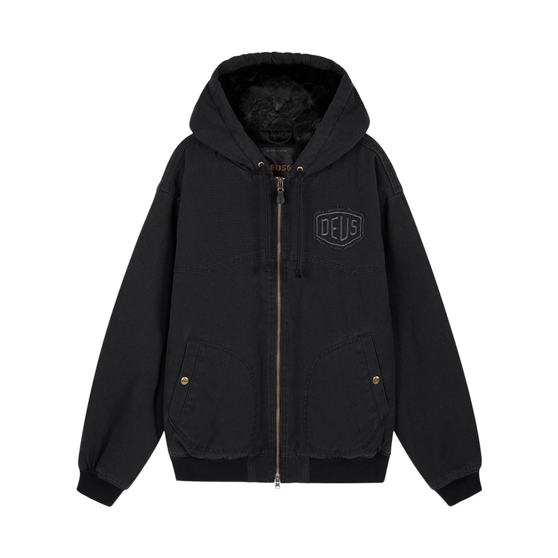 [6% 적립] 데우스 엑스 마키나 백타입 퍼 후디 재킷 차콜([6% 적립] Deus Ex Machina Backtype Fur Hoodie Jacket Charcoal)