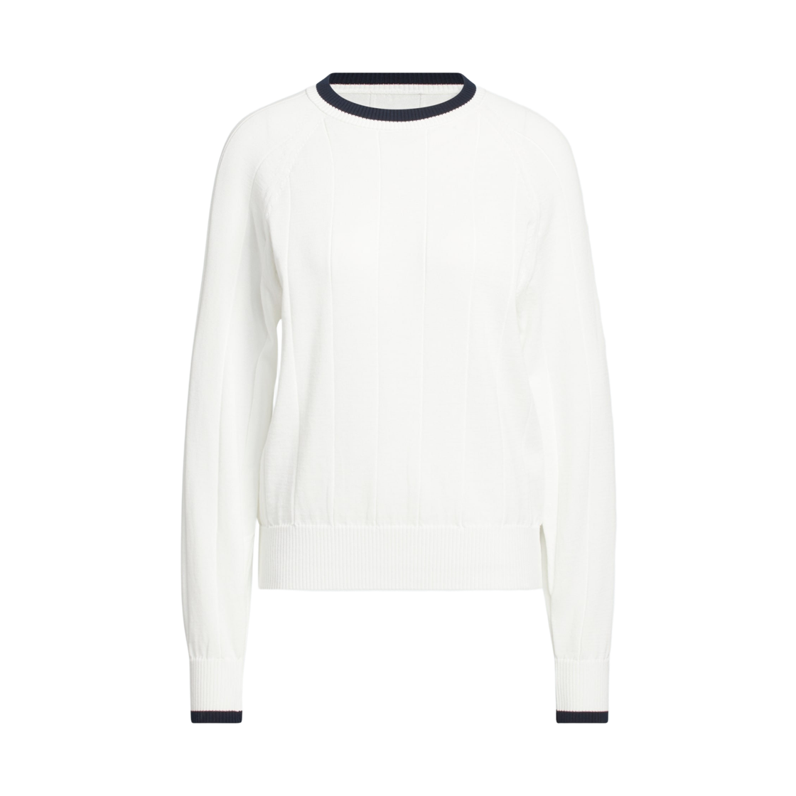 KG4323 (W) Adidas Golf Ultimate 365+ Knit Crew Sweater White - KR Sizing