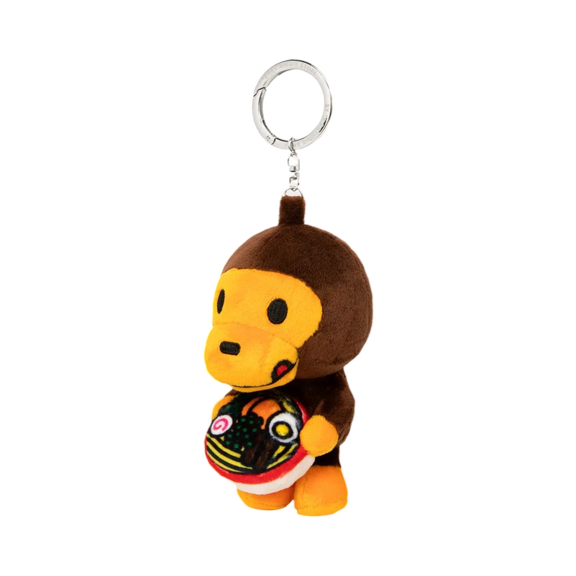 베이프 베이비 마일로 라멘 플러시 인형 키체인 15cm 브라운(BAPE Baby Milo Ramen Plush Doll Keychain 15cm Brown) - 2
