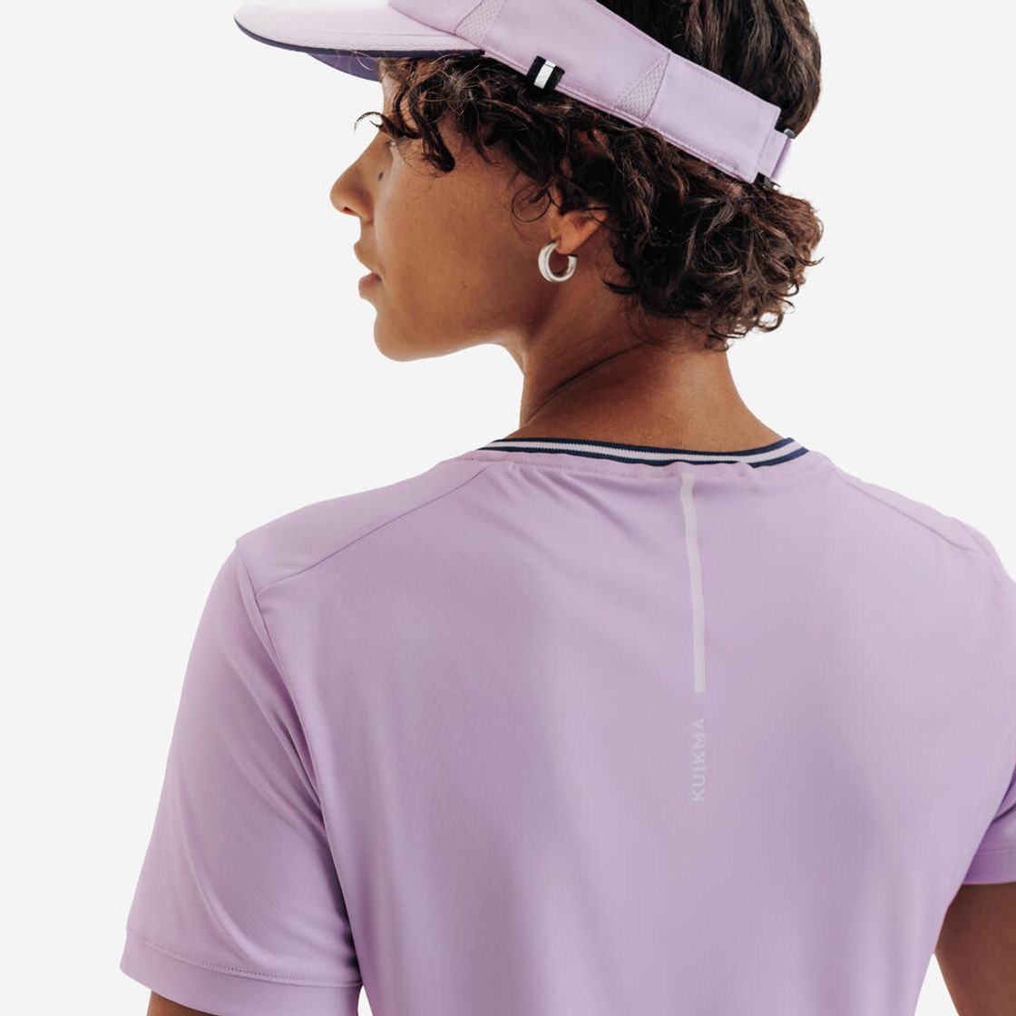 데카트론 여성 테니스 크루넥 반팔 티 드라이 라일락 퍼플(Decathlon Women's Tennis Crew Neck Short Sleeve T-Shirt Dry Lilac Purple) - 6
