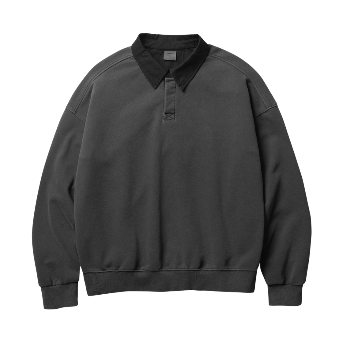 ISMT4743_darkgray_29 PERSTEP Lazy Field Pigment Collar Sweatshirt Darkgray ISMT4743