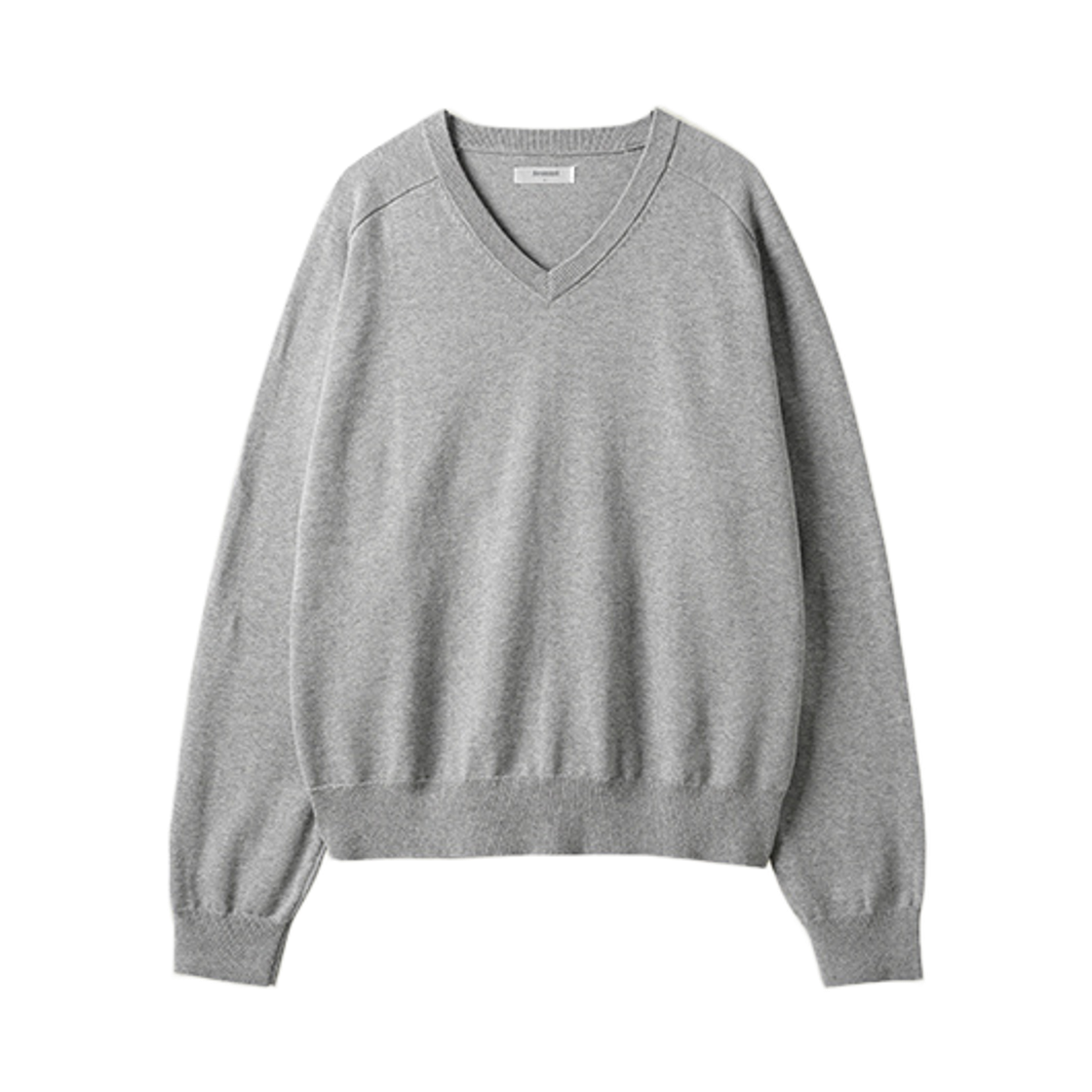 SJKN2719_gray_29 JEMUT Layer Cotton V-neck Long Sleeve Knit Gray SJKN2719